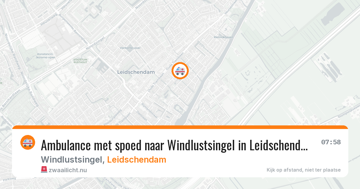 Ambulance met spoed naar Windlustsingel in Leidschendam — 17 jul 2026