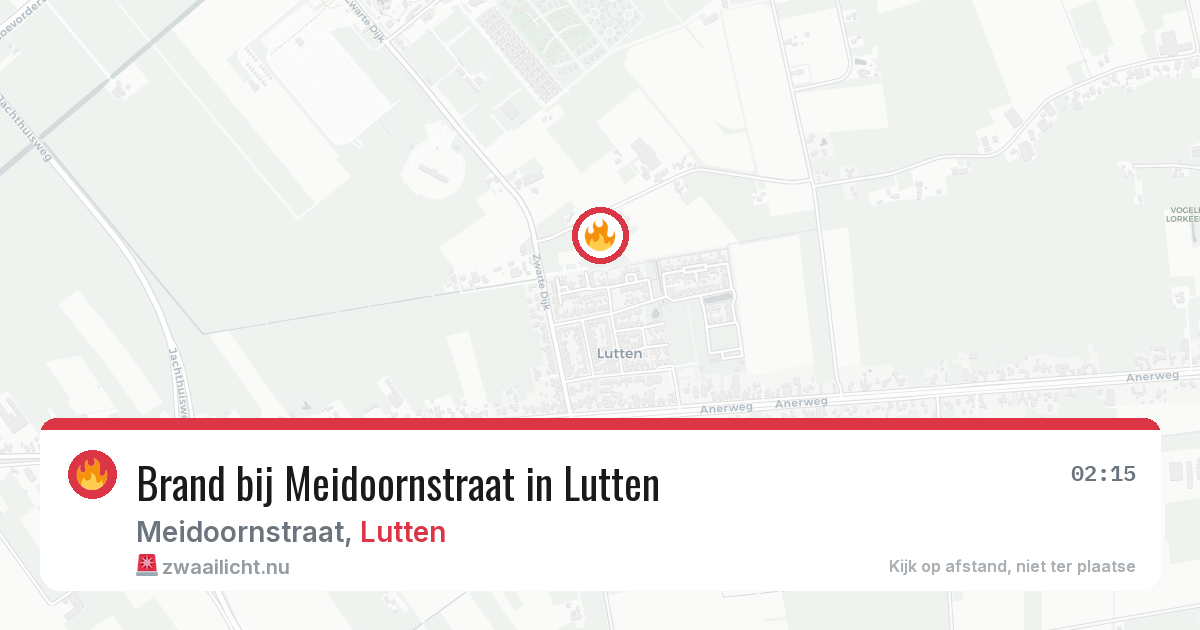 Brand bij Meidoornstraat in Lutten — 30 jun 2026