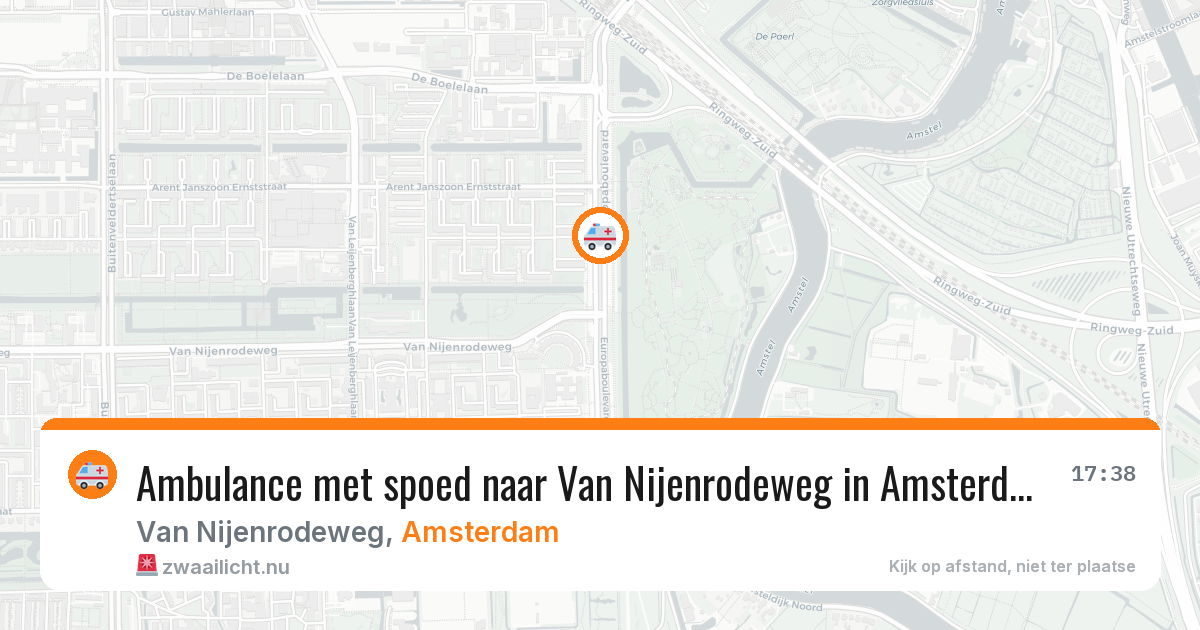 Ambulance met spoed naar Van Nijenrodeweg in Amsterdam — 15 jul 2026