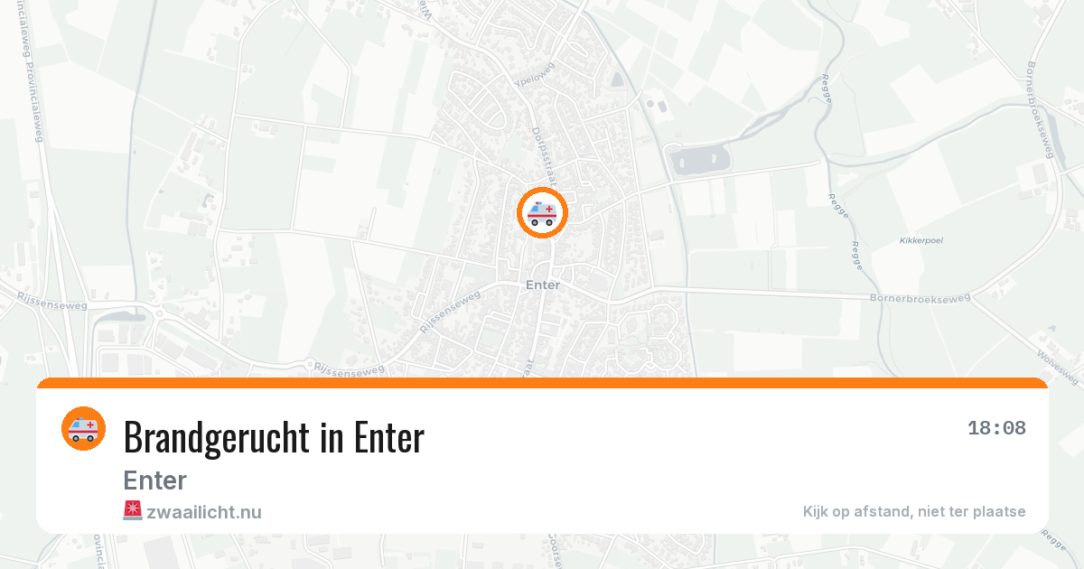 Brandgerucht in Enter — 4 mrt 2026