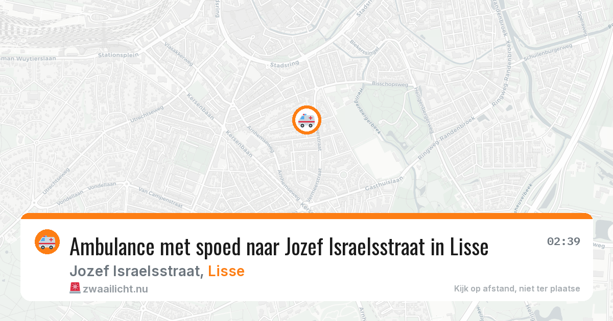 Ambulance met spoed naar Jozef Israelsstraat in Lisse — 18 jan 2026