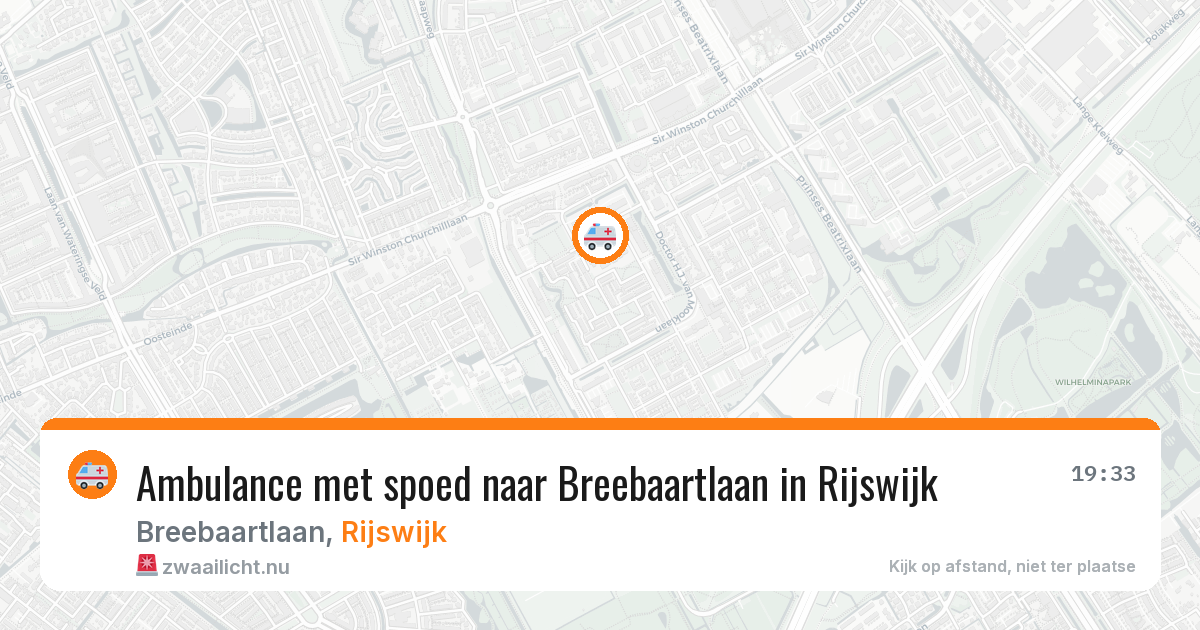 Ambulance met spoed naar Breebaartlaan in Rijswijk — 22 jul 2026