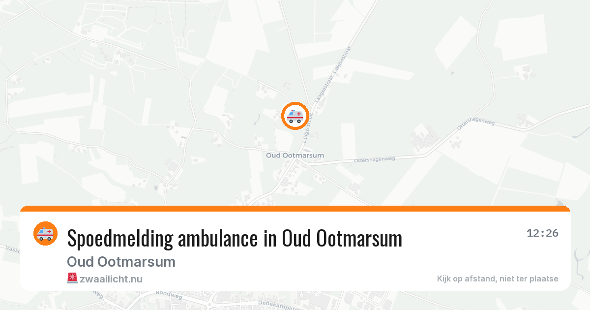 Spoedmelding ambulance in Oud Ootmarsum — 11 mei 2026