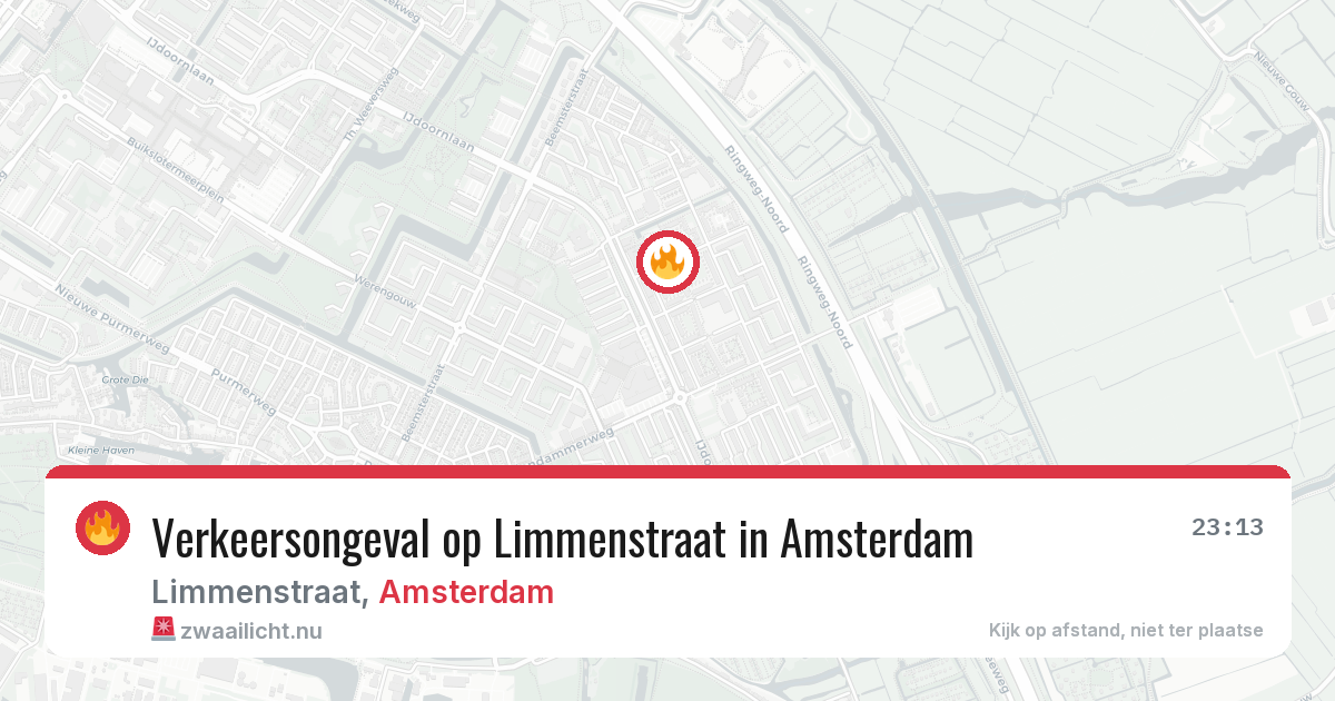 Verkeersongeval op Limmenstraat in Amsterdam — 16 mei 2026