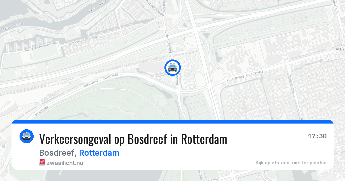 Verkeersongeval op Bosdreef in Rotterdam — 28 mrt 2026