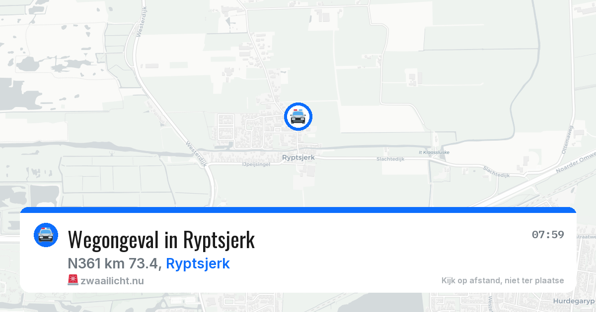 Wegongeval in Ryptsjerk — 2 jul 2026