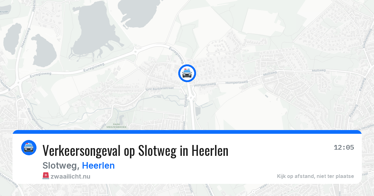 Verkeersongeval op Slotweg in Heerlen — 24 jan 2026