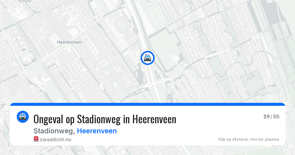 Ongeval op Stadionweg in Heerenveen — 1 mei 2026
