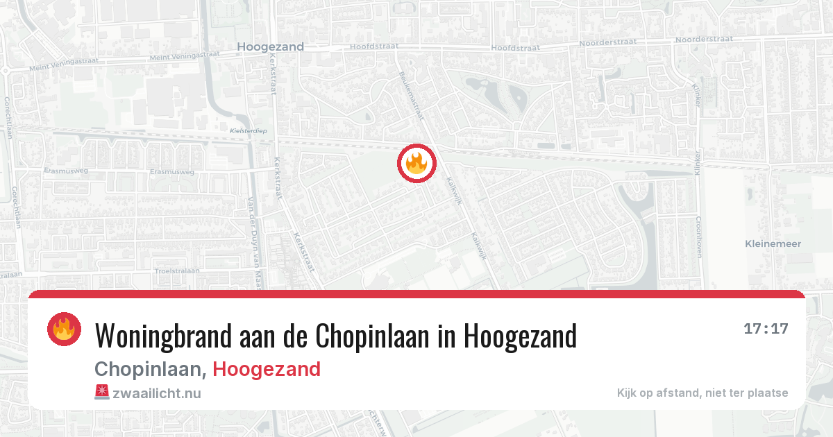Woningbrand aan de Chopinlaan in Hoogezand — 18 feb 2026