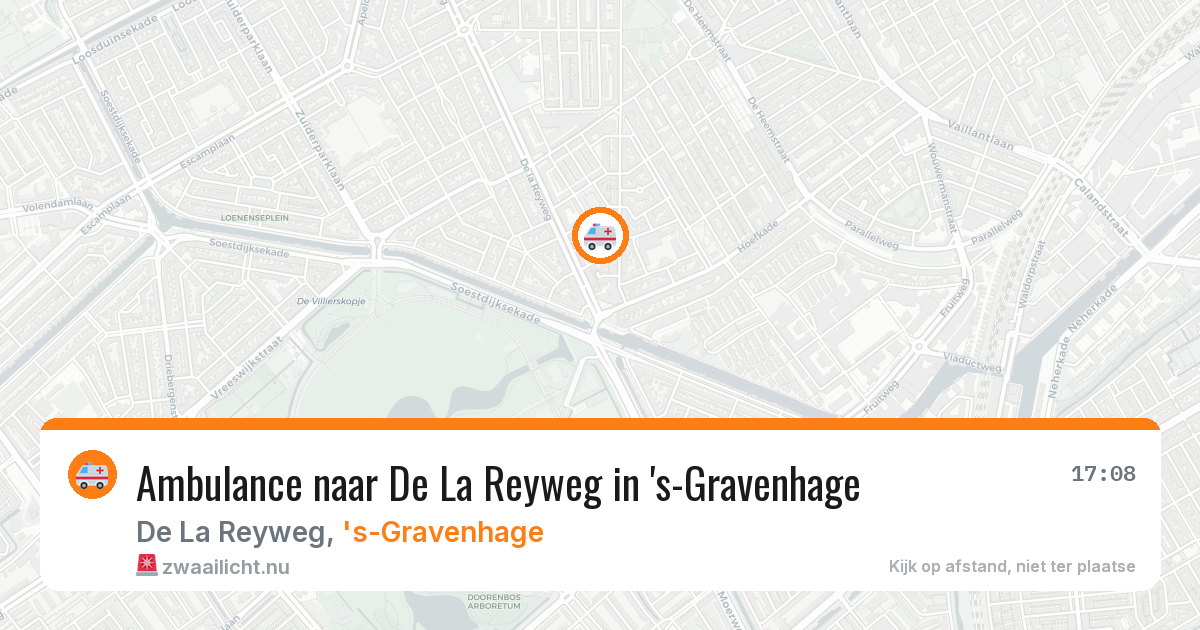 Ambulance naar De La Reyweg in 's-Gravenhage — 22 mei 2026
