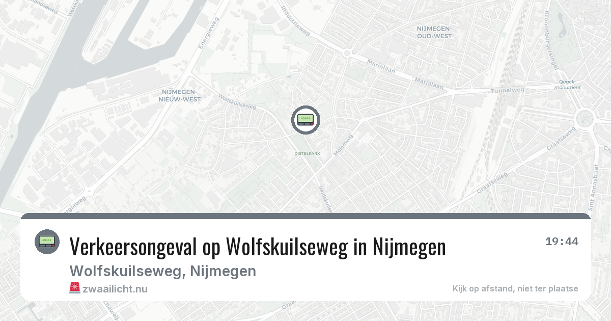 Verkeersongeval op Wolfskuilseweg in Nijmegen — 30 mei 2026