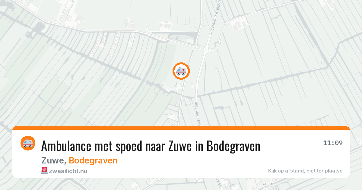 Ambulance met spoed naar Zuwe in Bodegraven — 23 jan 2026