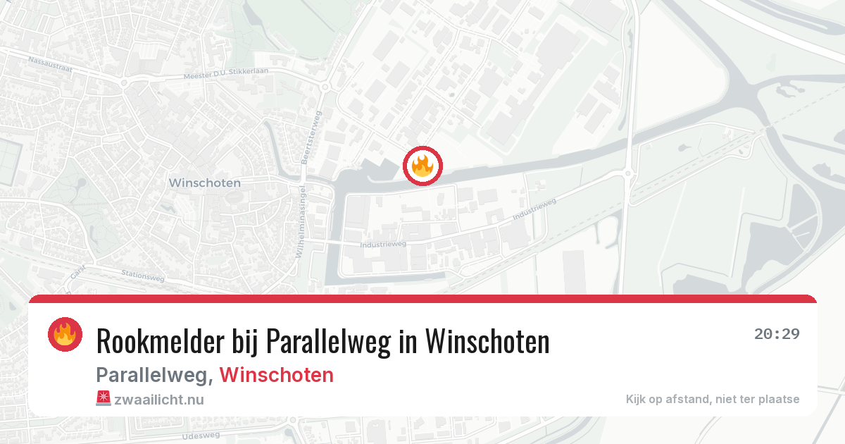 Rookmelder bij Parallelweg in Winschoten — 23 mei 2026