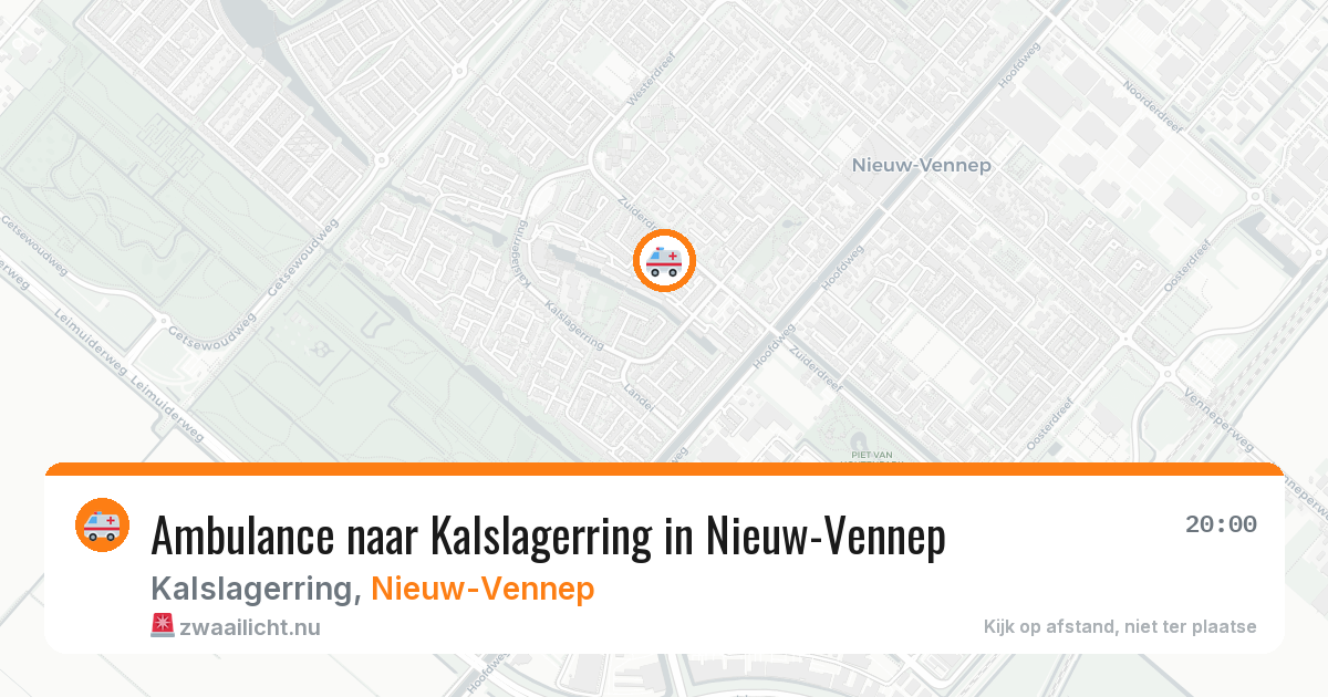 Ambulance naar Kalslagerring in Nieuw-Vennep — 11 jul 2026