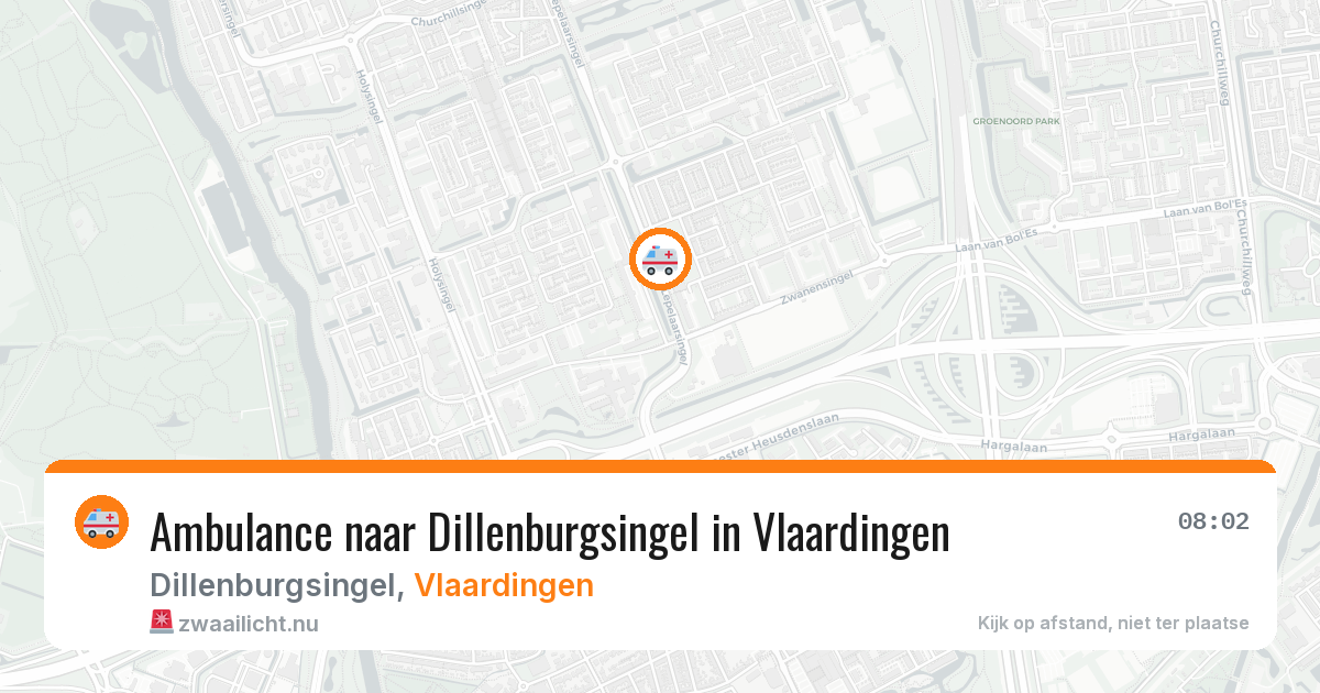 Ambulance naar Dillenburgsingel in Vlaardingen — 23 mrt 2026