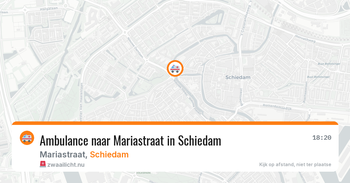 Ambulance naar Mariastraat in Schiedam — 22 mei 2026