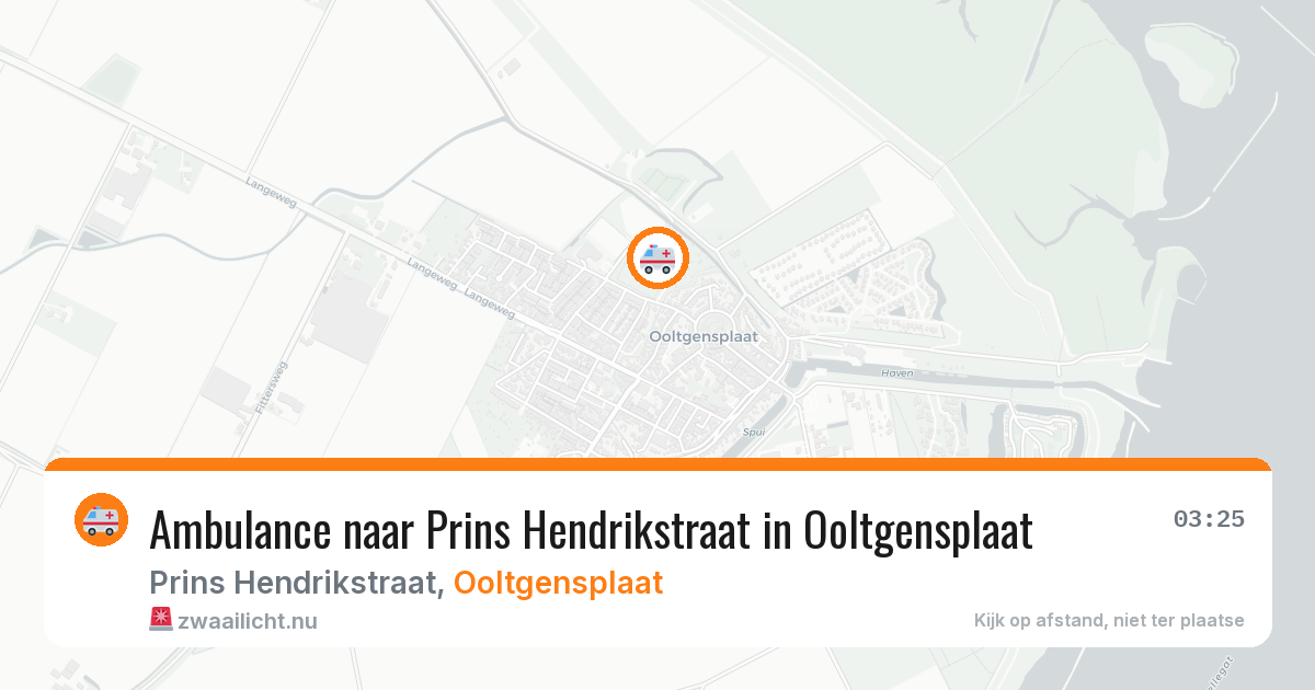 Ambulance naar Prins Hendrikstraat in Ooltgensplaat — 2 jun 2026