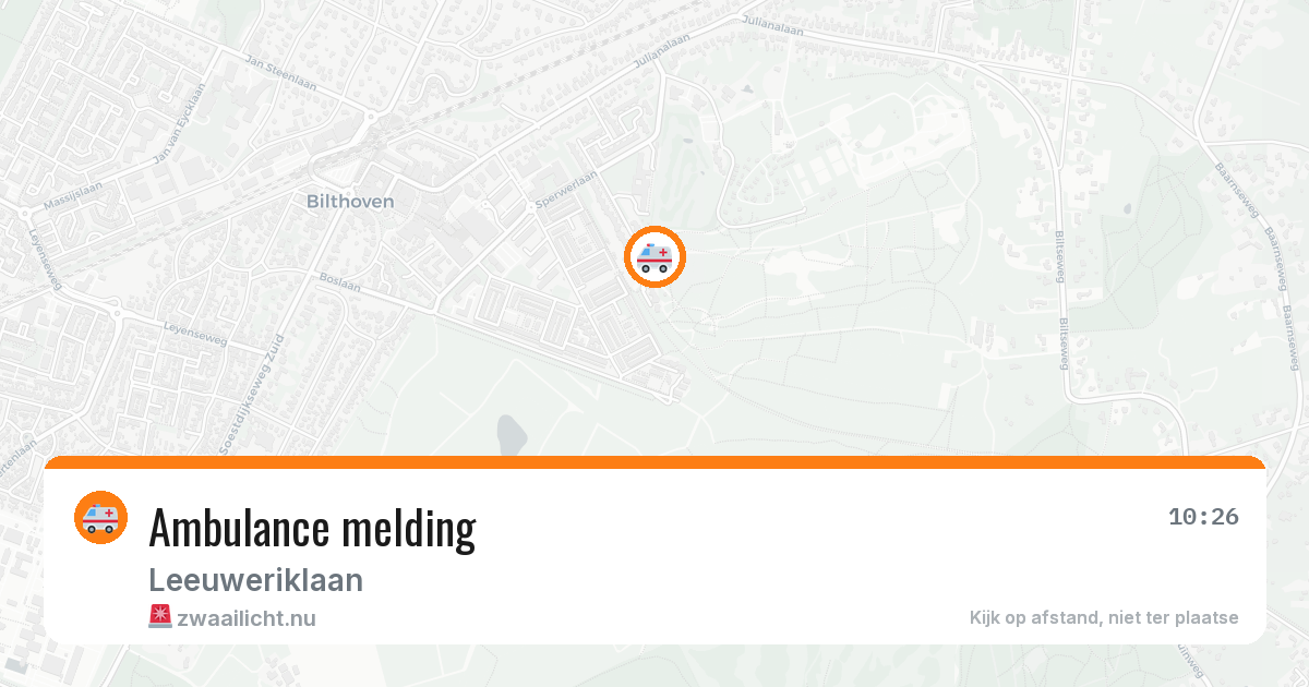 Ambulance melding — 11 mei 2026