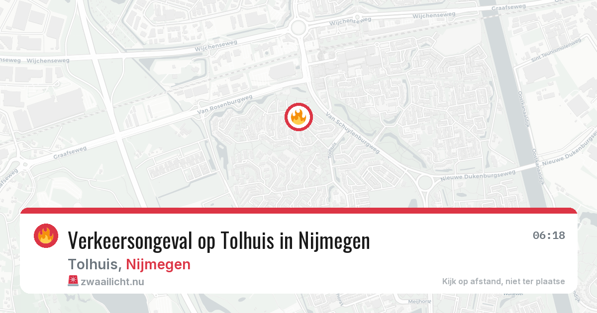 Verkeersongeval op Tolhuis in Nijmegen — 14 apr 2026