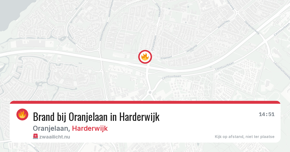 Brand bij Oranjelaan in Harderwijk — 19 jul 2026