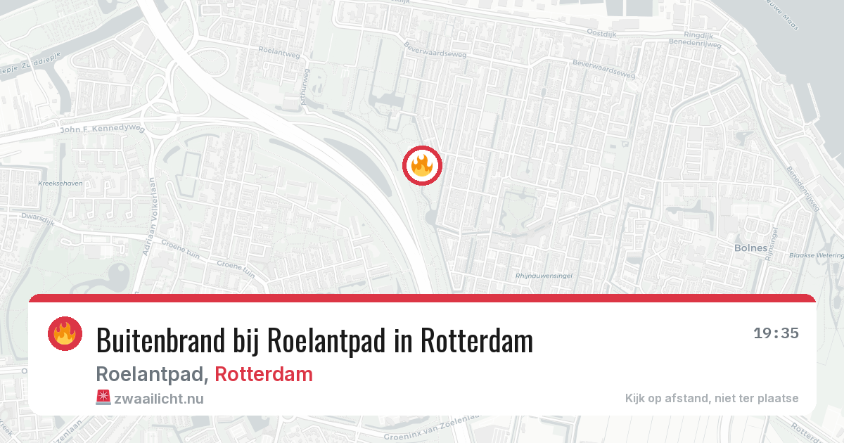 Buitenbrand bij Roelantpad in Rotterdam — 12 jul 2026