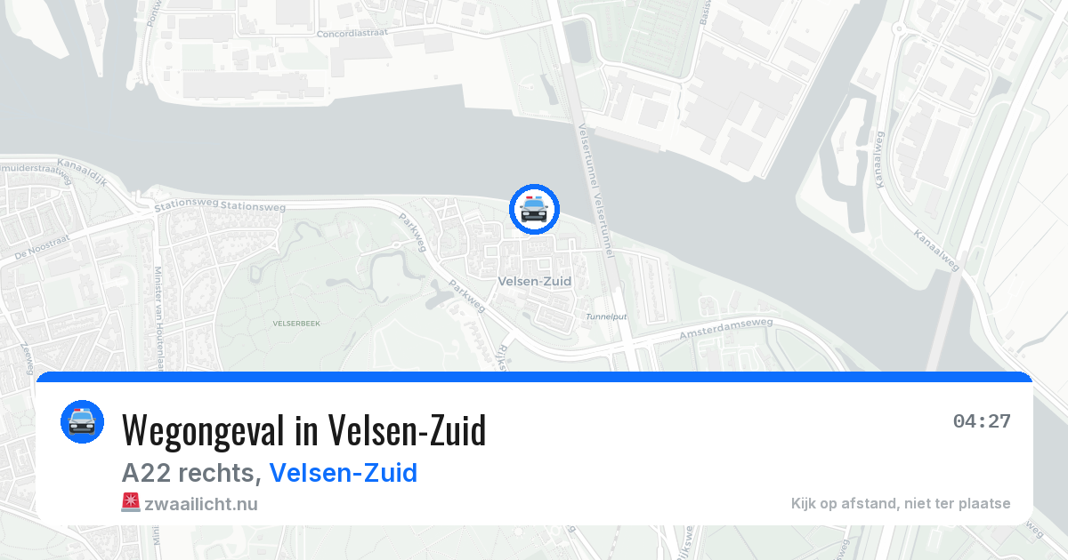Wegongeval in Velsen-Zuid — 20 jul 2026