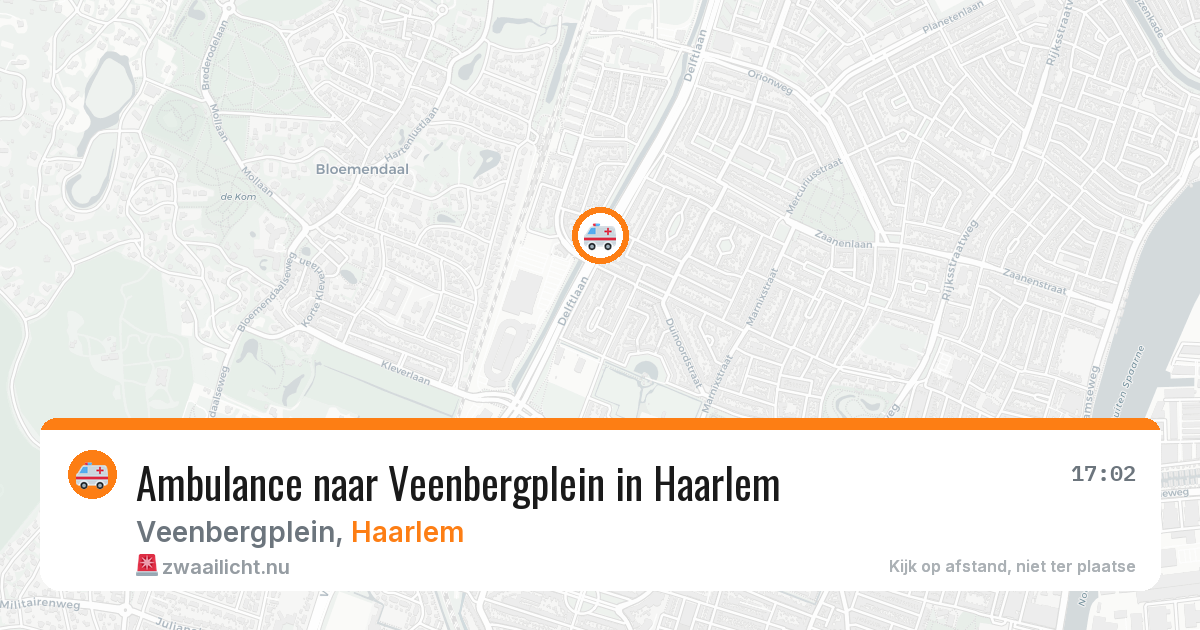 Ambulance naar Veenbergplein in Haarlem — 22 jul 2026