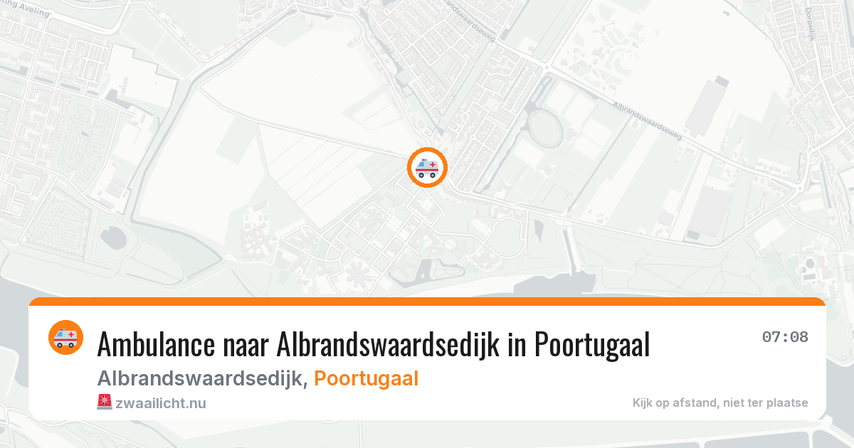 Ambulance naar Albrandswaardsedijk in Poortugaal — 2 jun 2026