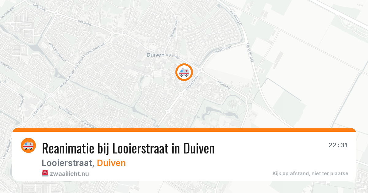 Reanimatie bij Looierstraat in Duiven — 2 apr 2026