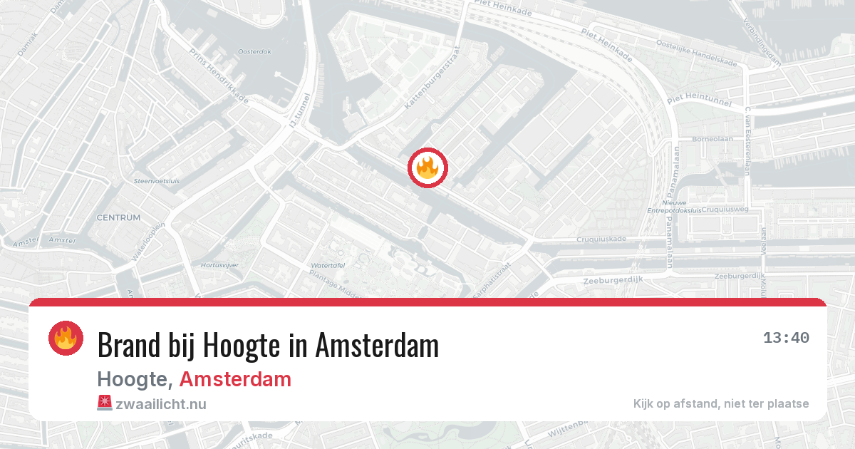 Brand bij Hoogte in Amsterdam — 24 mei 2026