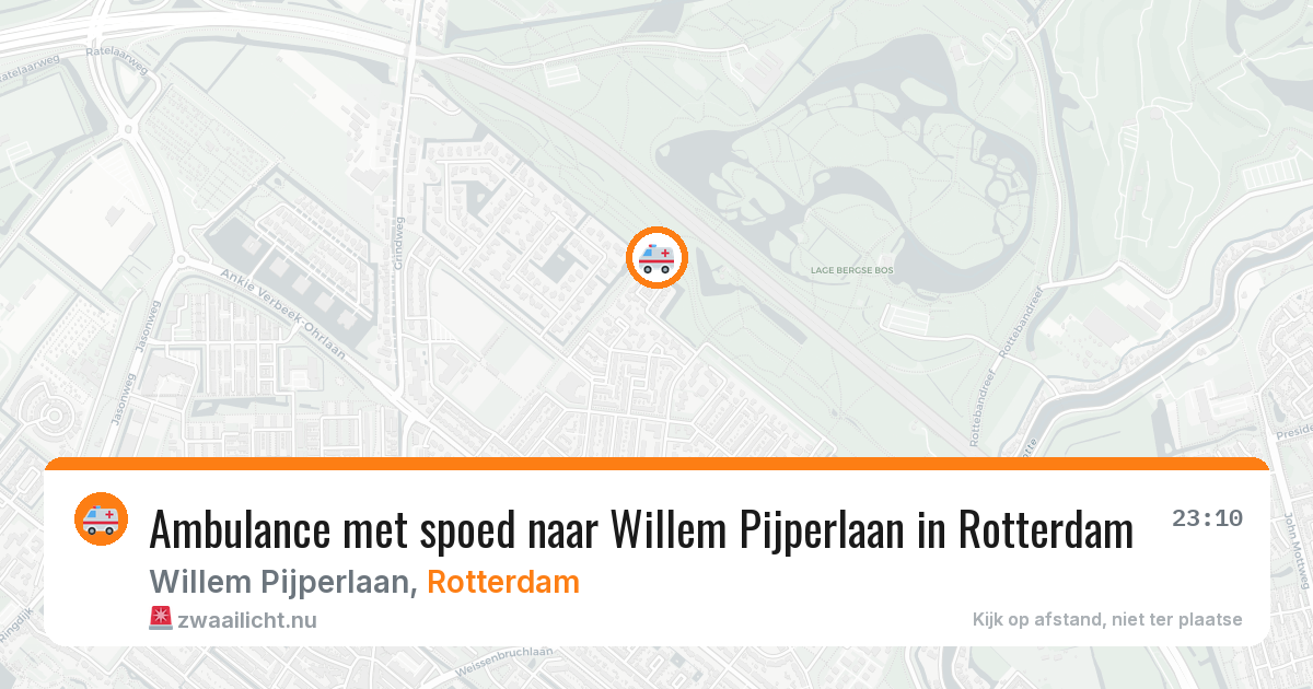Ambulance met spoed naar Willem Pijperlaan in Rotterdam — 11 jul 2026