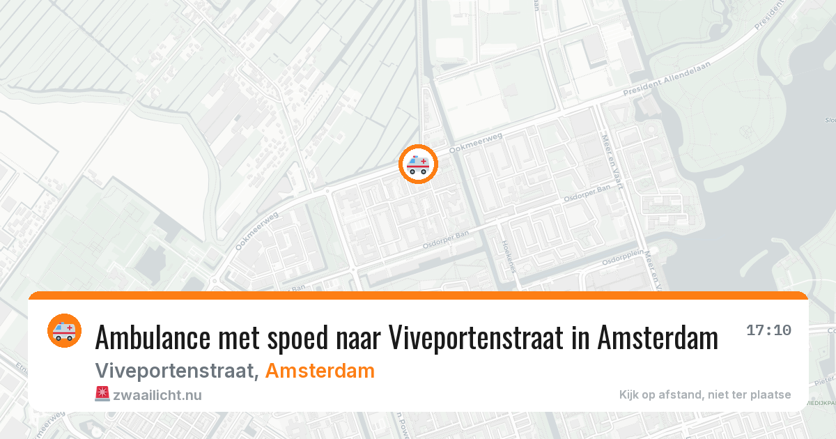 Ambulance met spoed naar Viveportenstraat in Amsterdam — 22 jul 2026