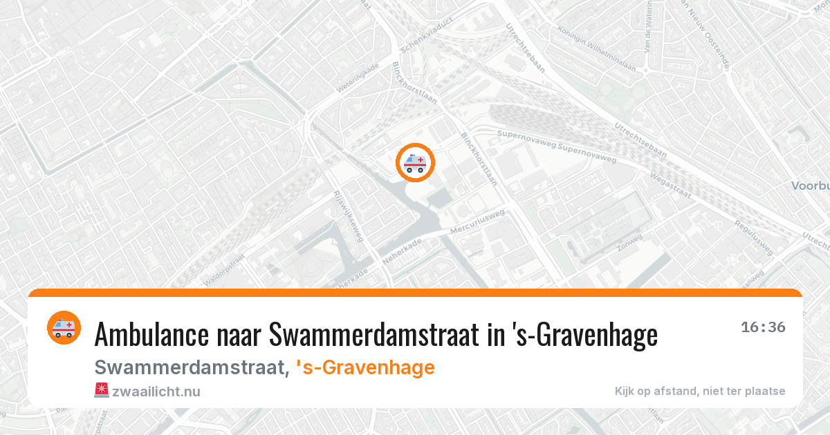 Ambulance naar Swammerdamstraat in 's-Gravenhage — 11 mei 2026