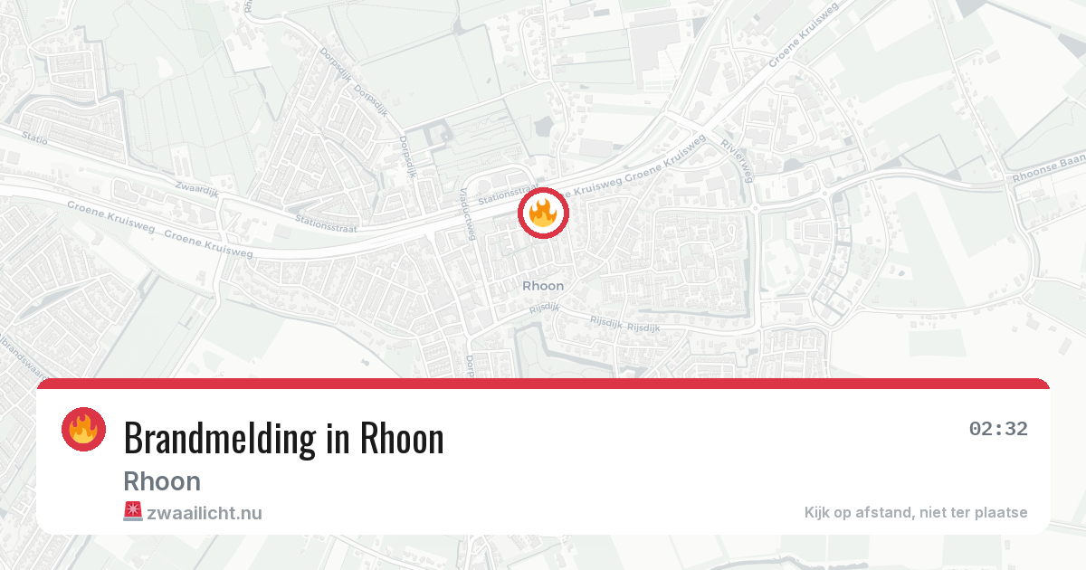 Brandmelding in Rhoon — 11 jul 2026