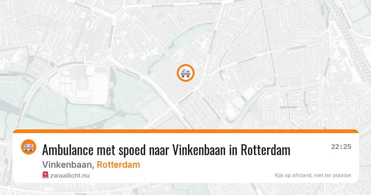 Ambulance met spoed naar Vinkenbaan in Rotterdam — 13 jul 2026