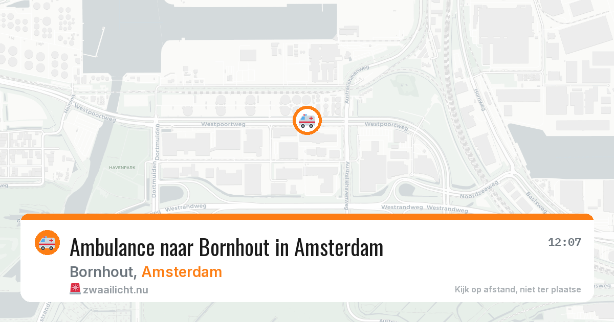 Ambulance naar Bornhout in Amsterdam — 17 mrt 2026