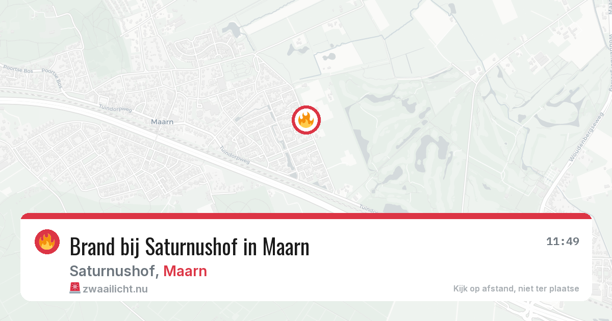 Brand bij Saturnushof in Maarn — 13 jul 2026