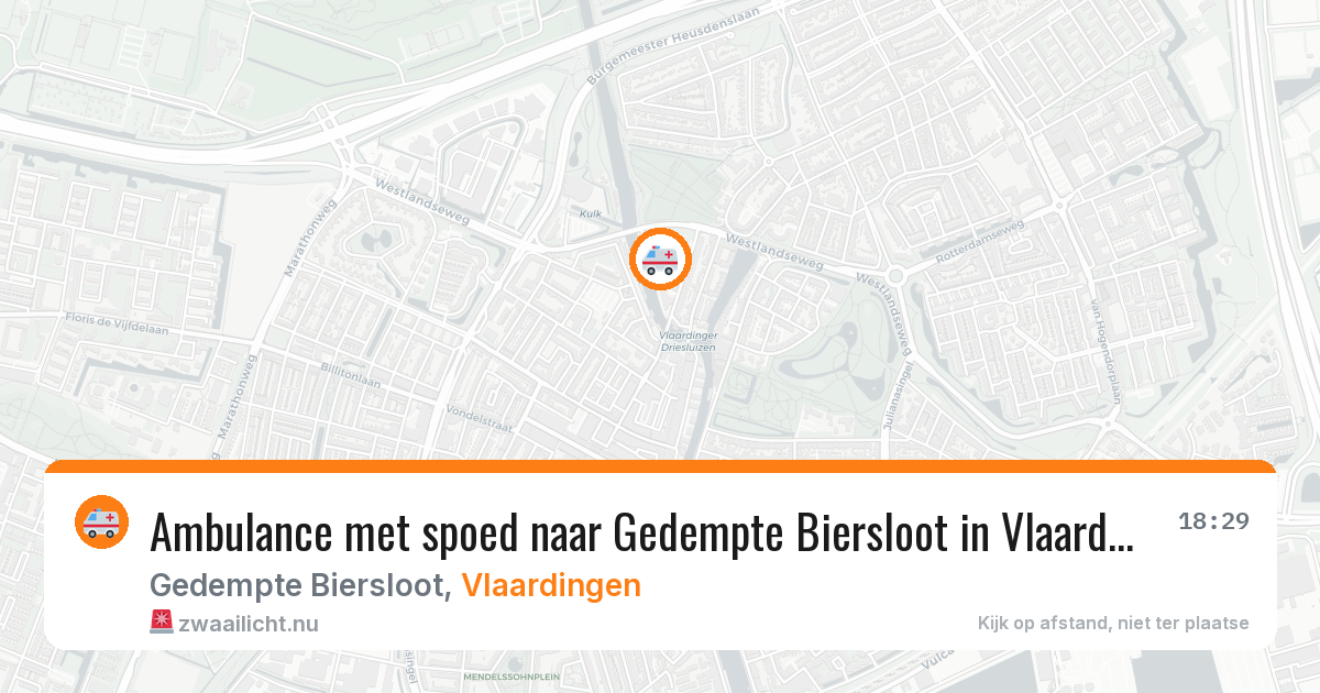 Ambulance met spoed naar Gedempte Biersloot in Vlaardingen — 2 jun 2026