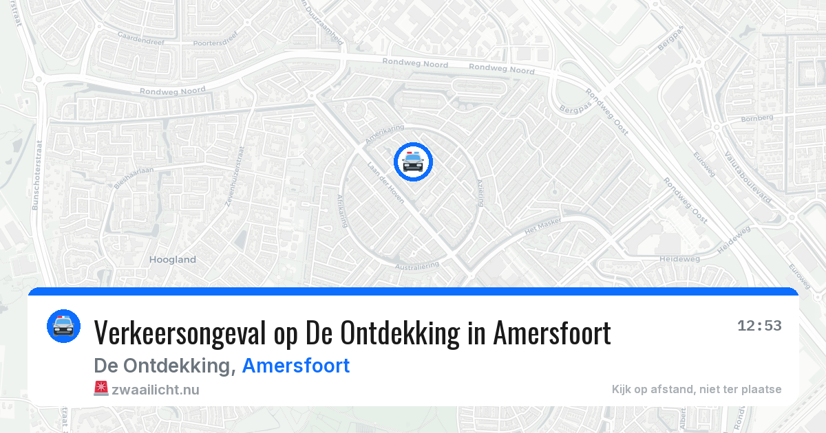 Verkeersongeval op De Ontdekking in Amersfoort — 26 mei 2026