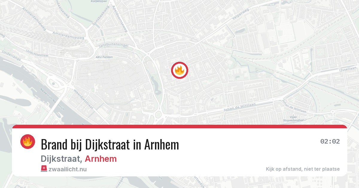 Brand bij Dijkstraat in Arnhem — 7 apr 2026