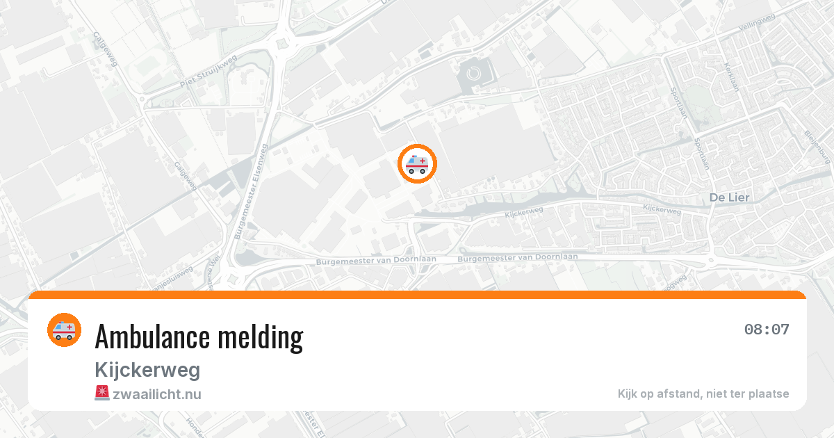 Ambulance melding — 1 jun 2026