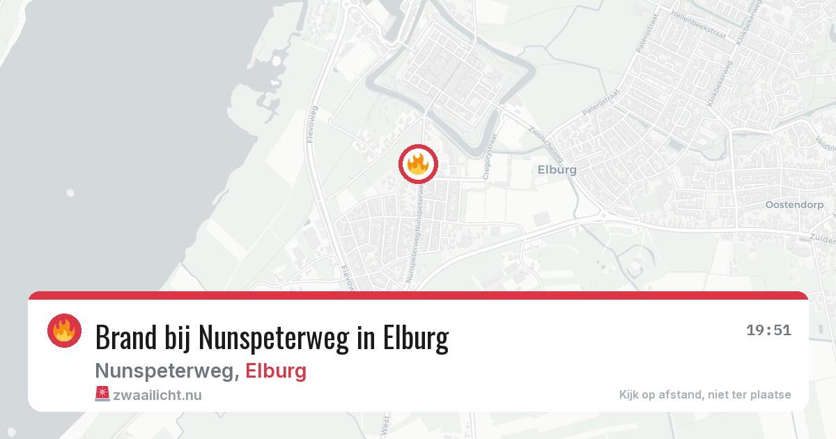 Brand bij Nunspeterweg in Elburg — 12 jul 2026