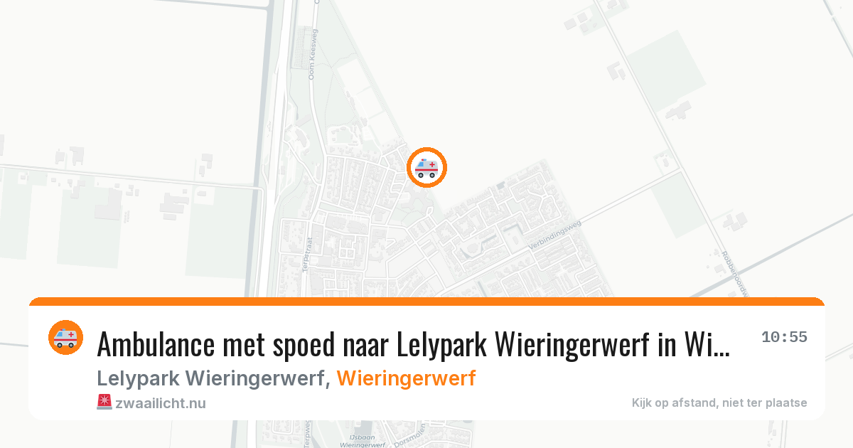 Ambulance met spoed naar Lelypark Wieringerwerf in Wieringerwerf — 15 mei 2026
