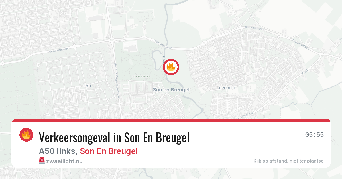 Verkeersongeval in Son En Breugel — 8 jun 2026