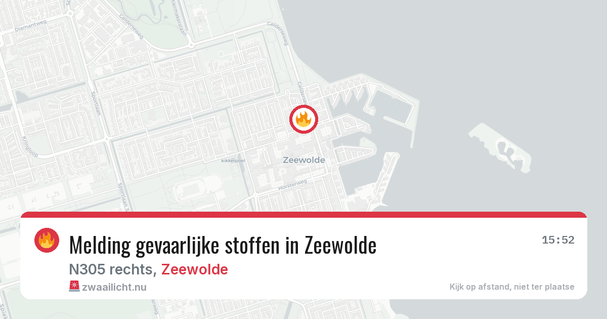 Melding gevaarlijke stoffen in Zeewolde — 17 apr 2026