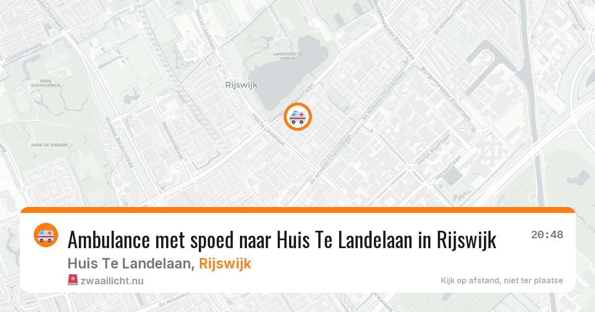 Ambulance met spoed naar Huis Te Landelaan in Rijswijk — 12 jul 2026