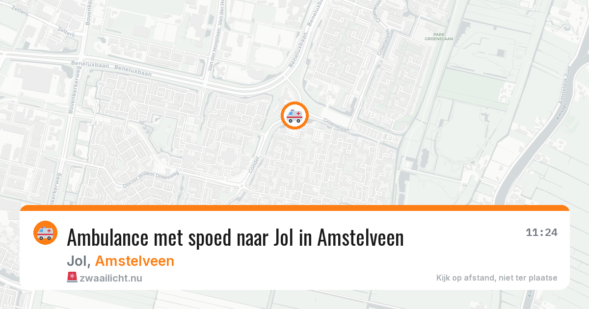 Ambulance met spoed naar Jol in Amstelveen — 2 jun 2026
