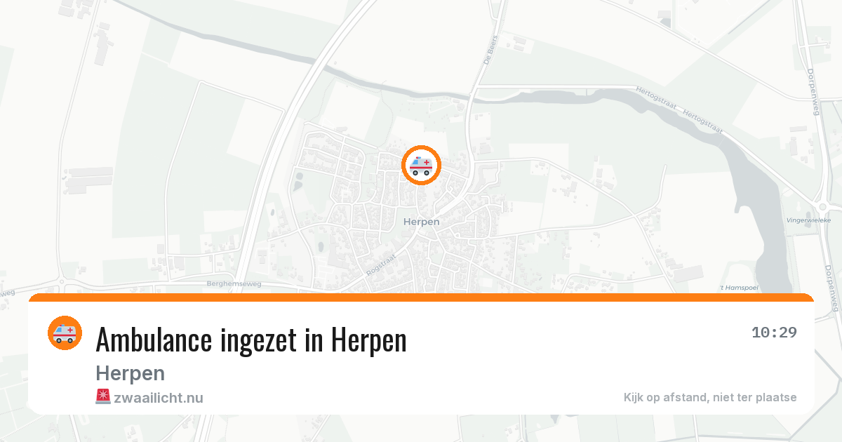 Ambulance ingezet in Herpen — 6 apr 2026