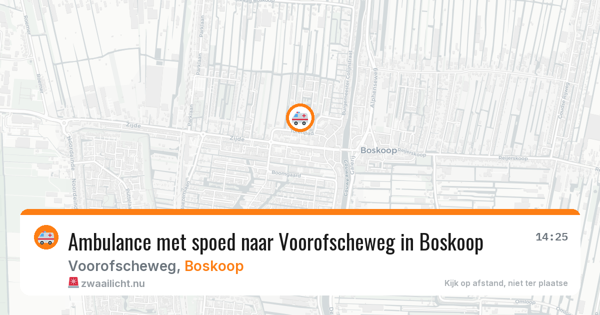 Ambulance met spoed naar Voorofscheweg in Boskoop — 20 mrt 2026