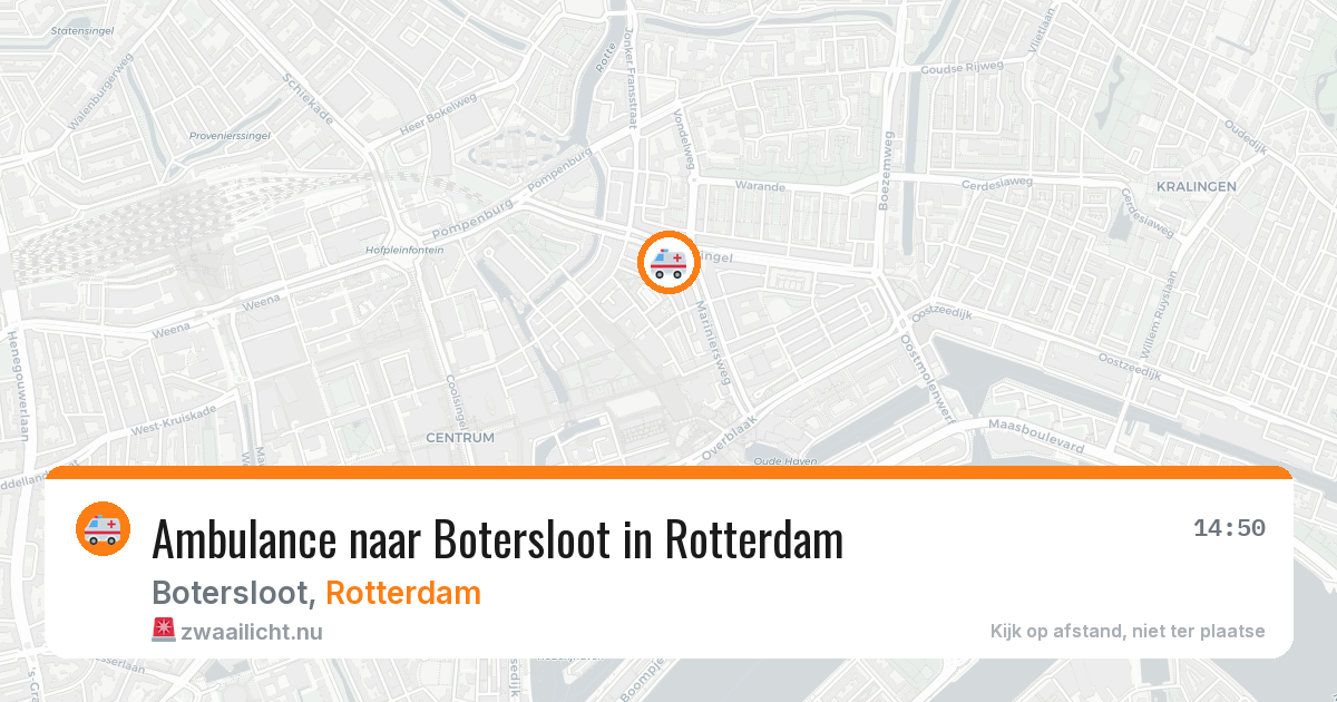 Ambulance naar Botersloot in Rotterdam — 29 mei 2026